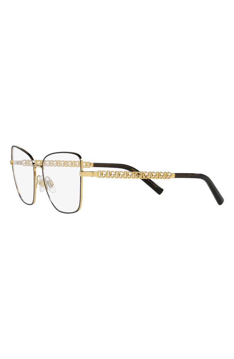 Dolce&Gabbana 57mm Butterfly Optical Glasses, Alternate, color, 