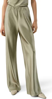 Lilysilk Women's Straight-Leg Silk Satin Pants