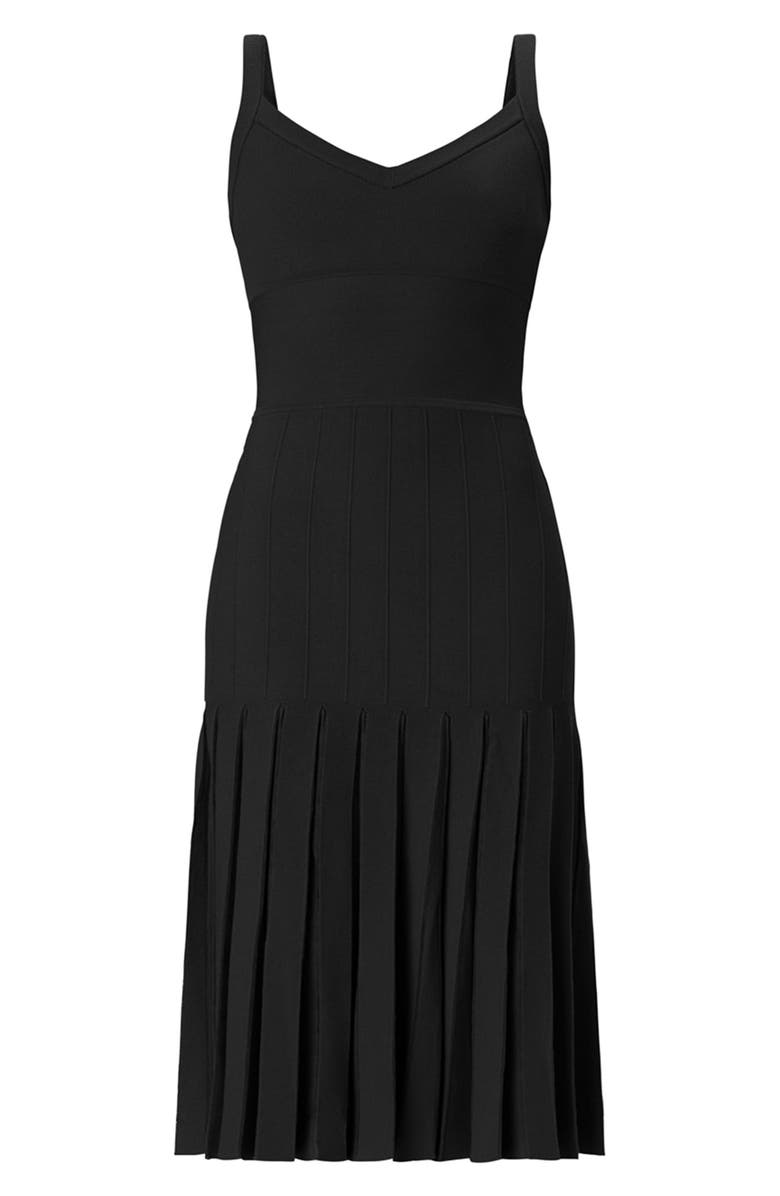 Herve Leger The Rosa Midi Dress, Alternate, color, Black