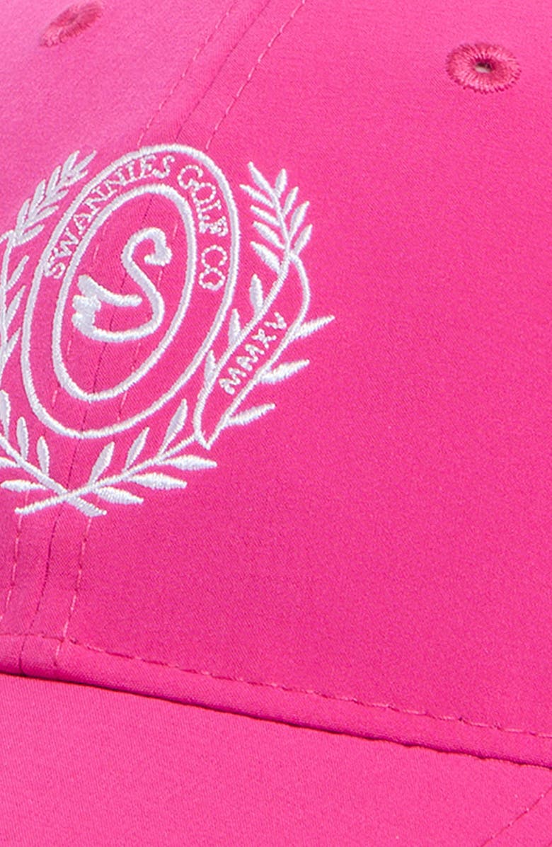 Swannies Emblem Snapback Baseball Cap, Alternate, color, Raspberry
