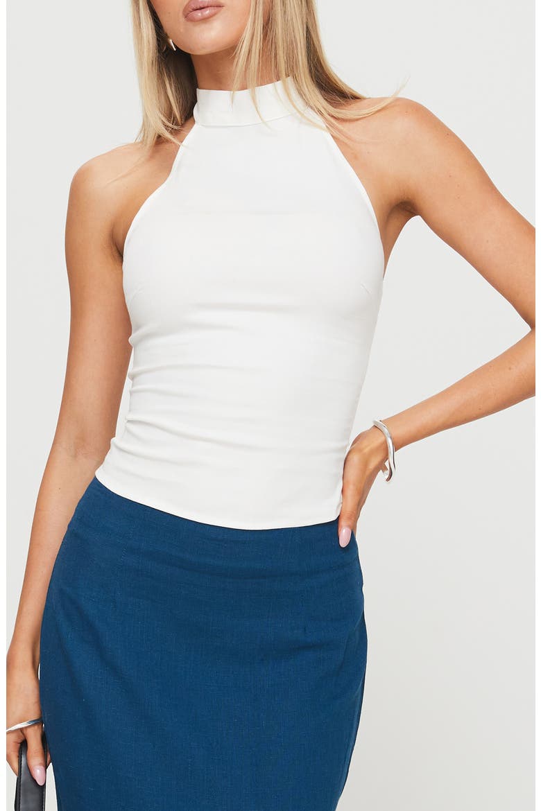 Merril Halter Top, Main, color, WHITE