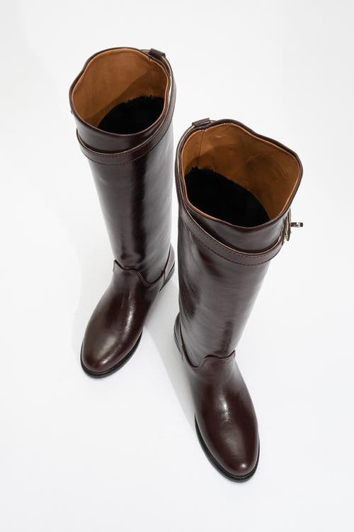 Prologue Shoes Yoko Knee High Boot In Brown