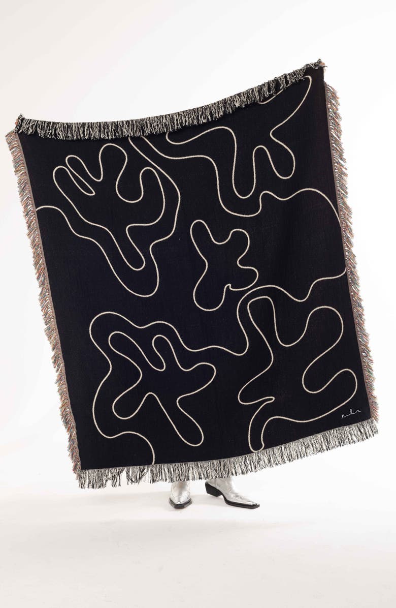 CLR SHOP Dancing Shapes Throw Blanket, Alternate, color, 