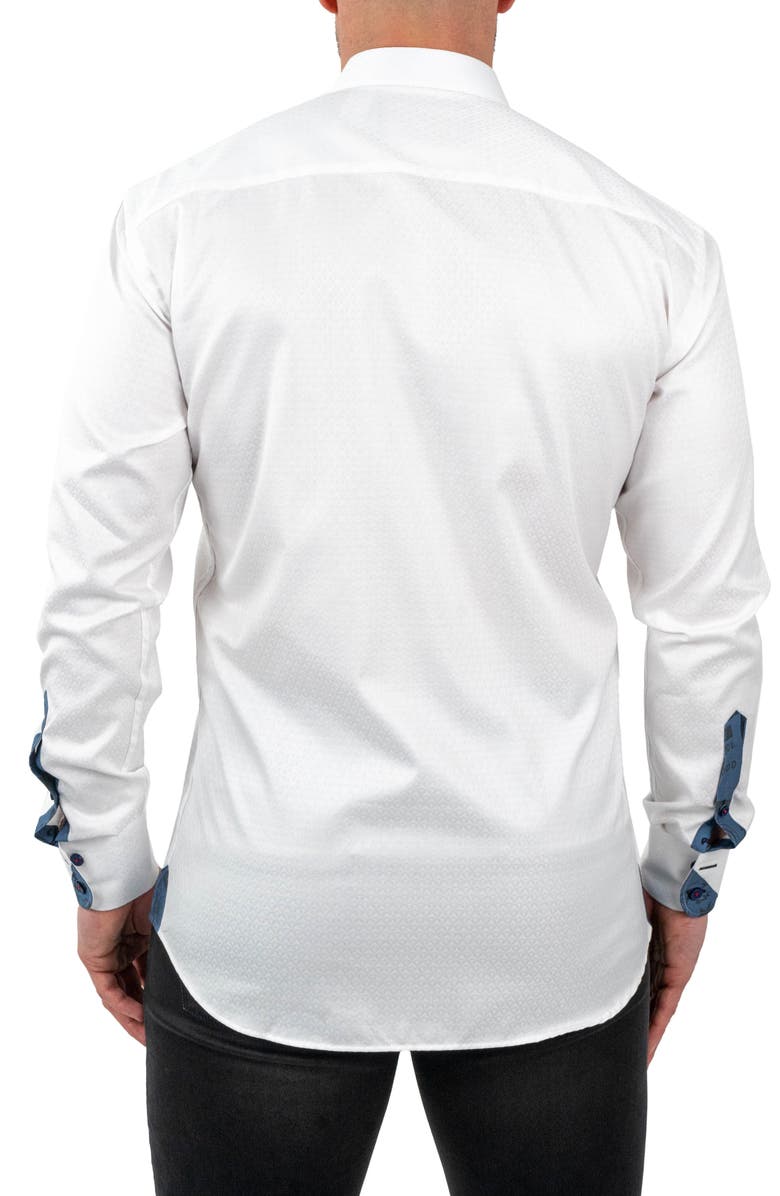 Maceoo Einstein Jacqcoquillage White Button-Up Shirt, Alternate, color, White