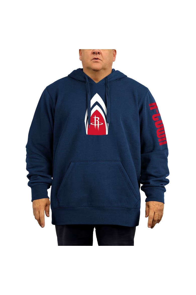 Men's New Era Navy Houston Rockets 2021/22 City Edition Big & Tall Pullover Hoodie, Alternate, color, Navy
