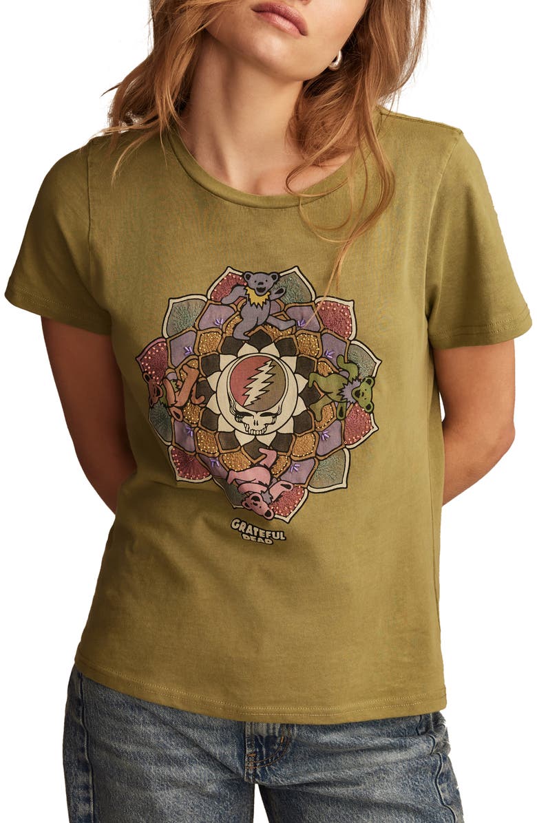 Lucky Brand Grateful Dead Lotus Graphic T-Shirt, Main, color, 