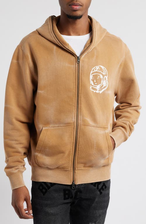 Billionaire Boys Club Helmet Head French Terry Zip Hoodie In Chipmunk