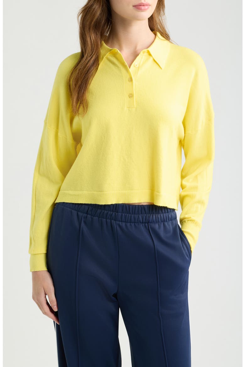 Floyd Polo Sweater, Main, color, LEMON