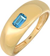 Bony Levy 14K Gold Topaz Dome Ring