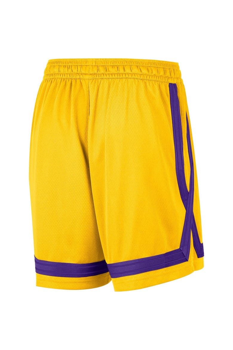 Women's Nike Gold Los Angeles Lakers Crossover Performance Shorts, Alternate, color, Gold