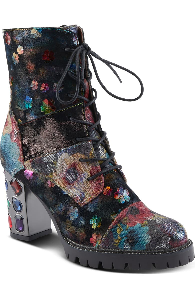 L'Artiste by Spring Step Flutterback Block Heel Bootie, Main, color,