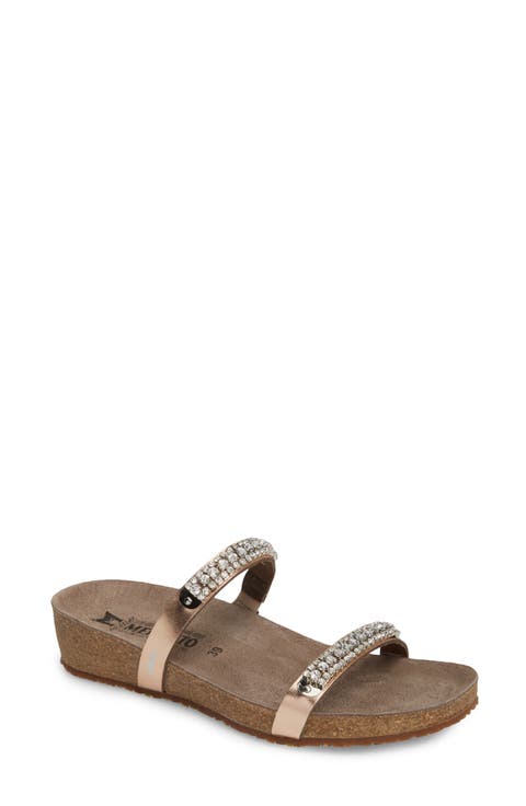 'Ivana' Crystal Embellished Slide Sandal (Women)