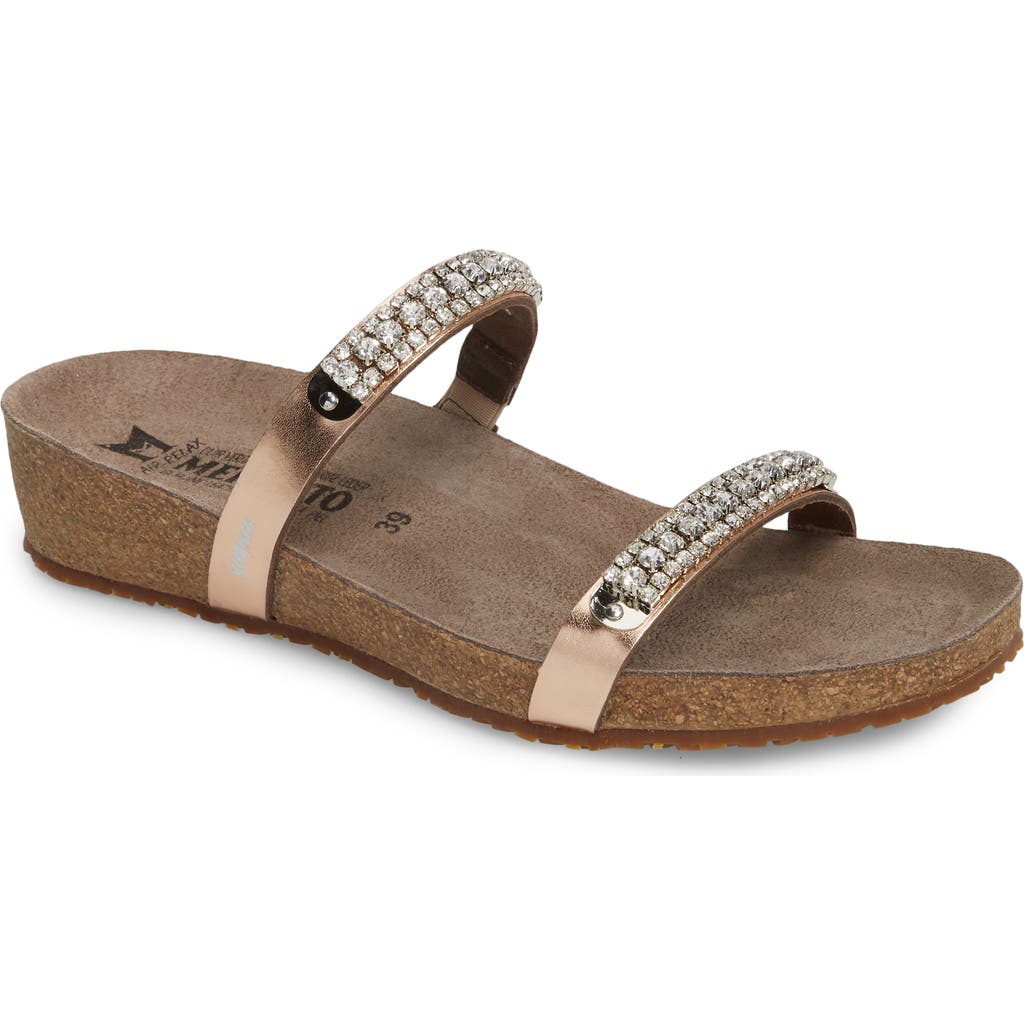 Mephisto 'ivana' Crystal Embellished Slide Sandal In Multi