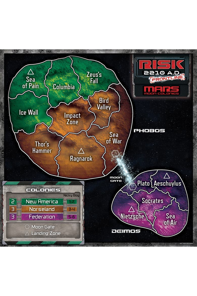 Renegade Games Risk 2210 A.D. Frontline Expansion, Tournament Modules, Alternate, color, Multicolored