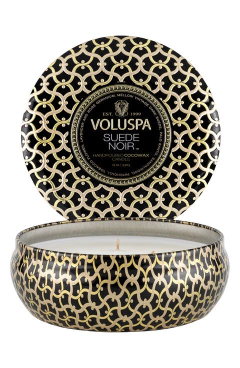 Suede Noir 3-Wick Tin Candle