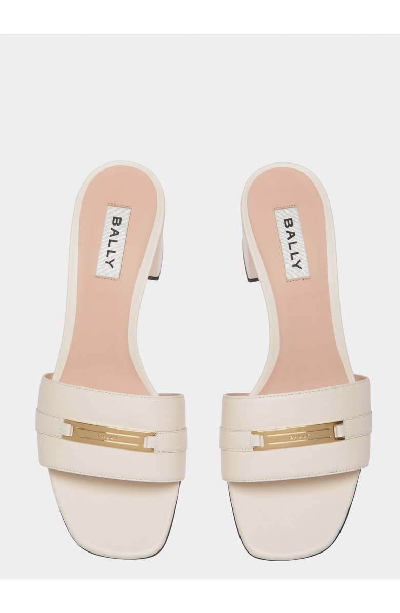 Bally Deco Sandal in Leather, Alternate, color, White