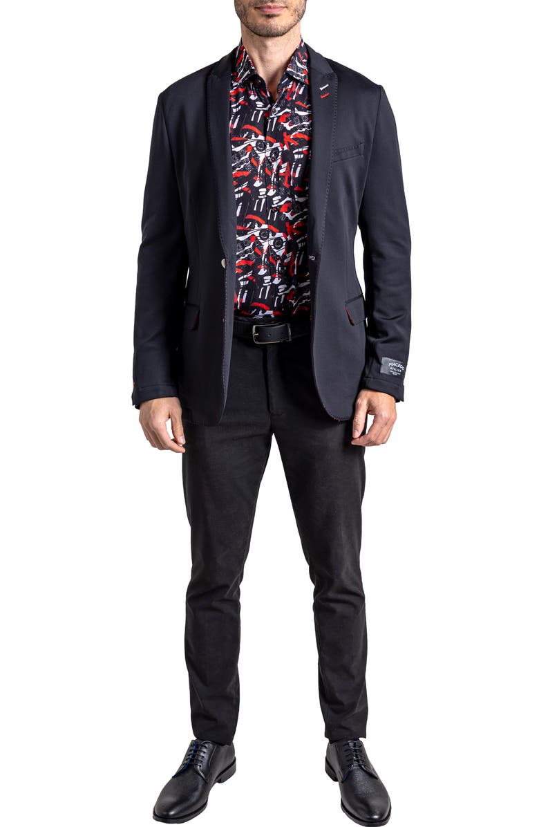 Maceoo Descartes Ascencion Sport Coat, Alternate, color, Black