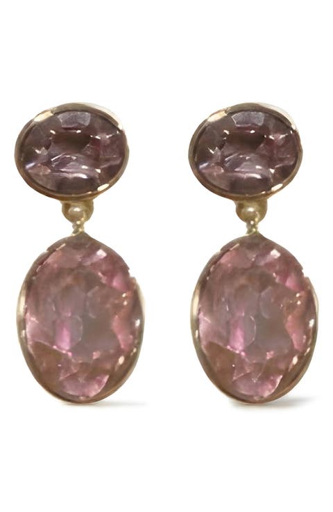 Crystal Double Drop Earrings