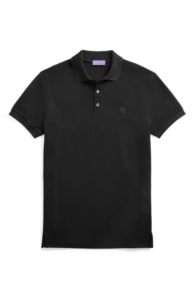 Ralph Lauren Purple Label Embroidered Logo Cotton Piqué Polo, Alternate, color,