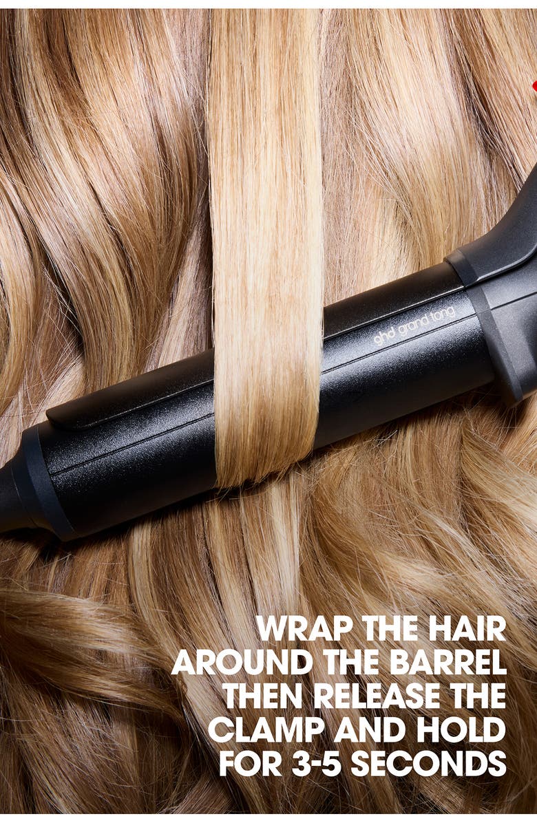 ghd Chronos Curve Grand Curling Iron, Alternate, color, Black