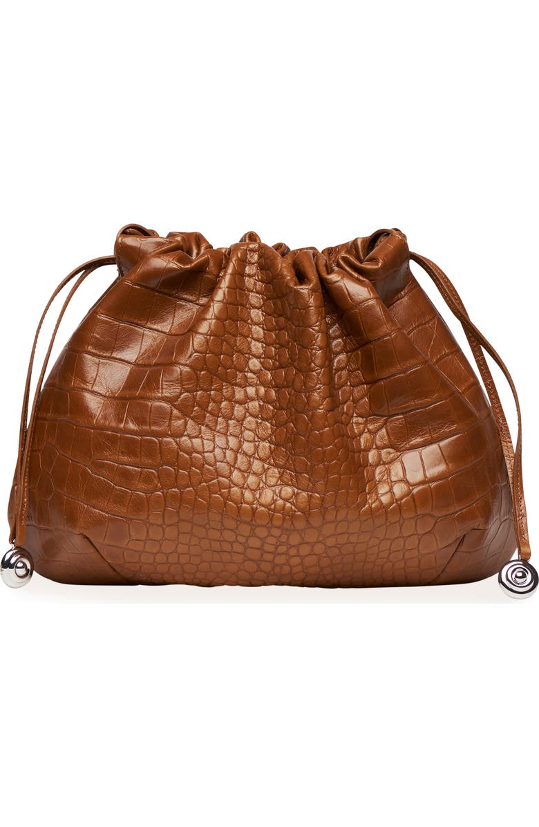 LIFFNER Charm Pouch Embossed Leather Shoulder Bag, Alternate, color,