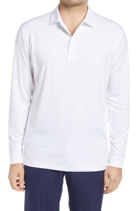 Solid Long Sleeve Jersey Polo