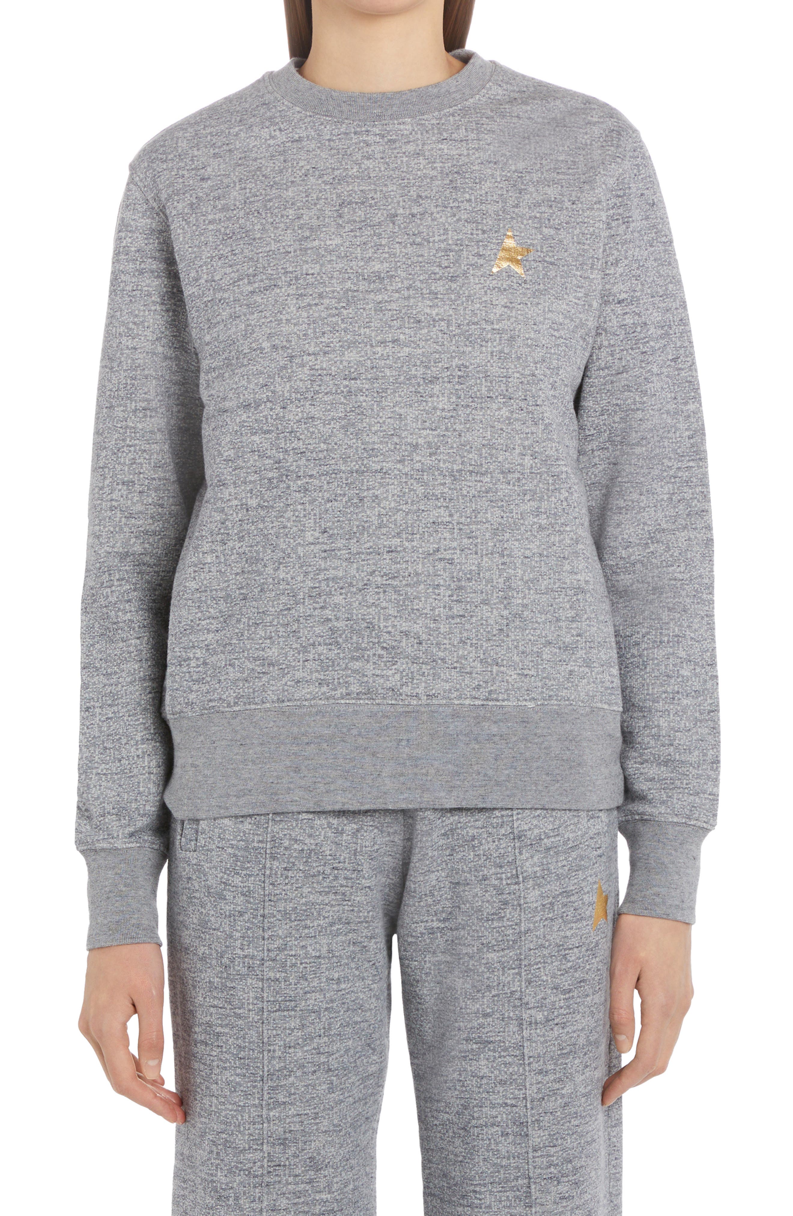 Golden Goose Athena Logo Cotton Jersey Sweatshirt (Women) | Nordstrom