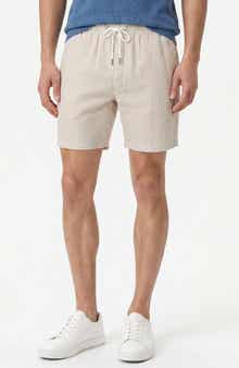 Onia Linen Blend Pull-On Shorts