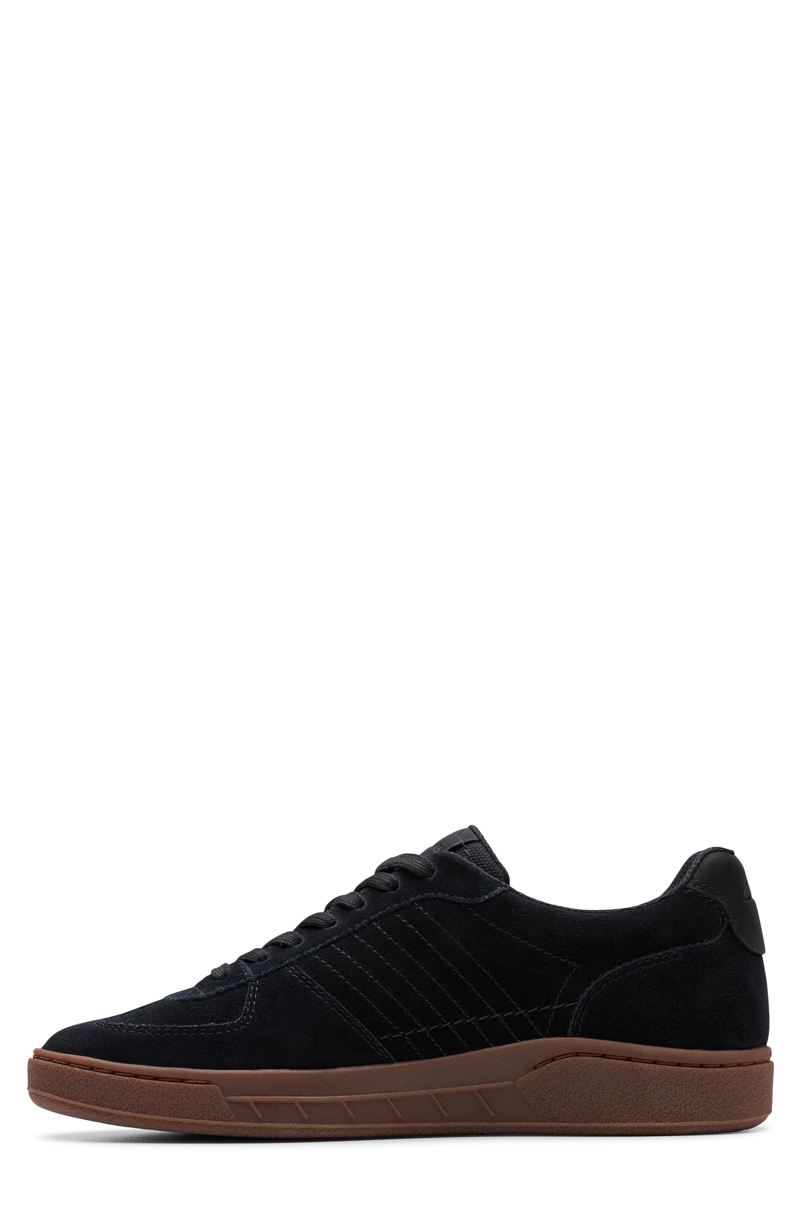 Clarks<sup>®</sup> CraftRally Ace Sneaker, Alternate, color, Black Suede