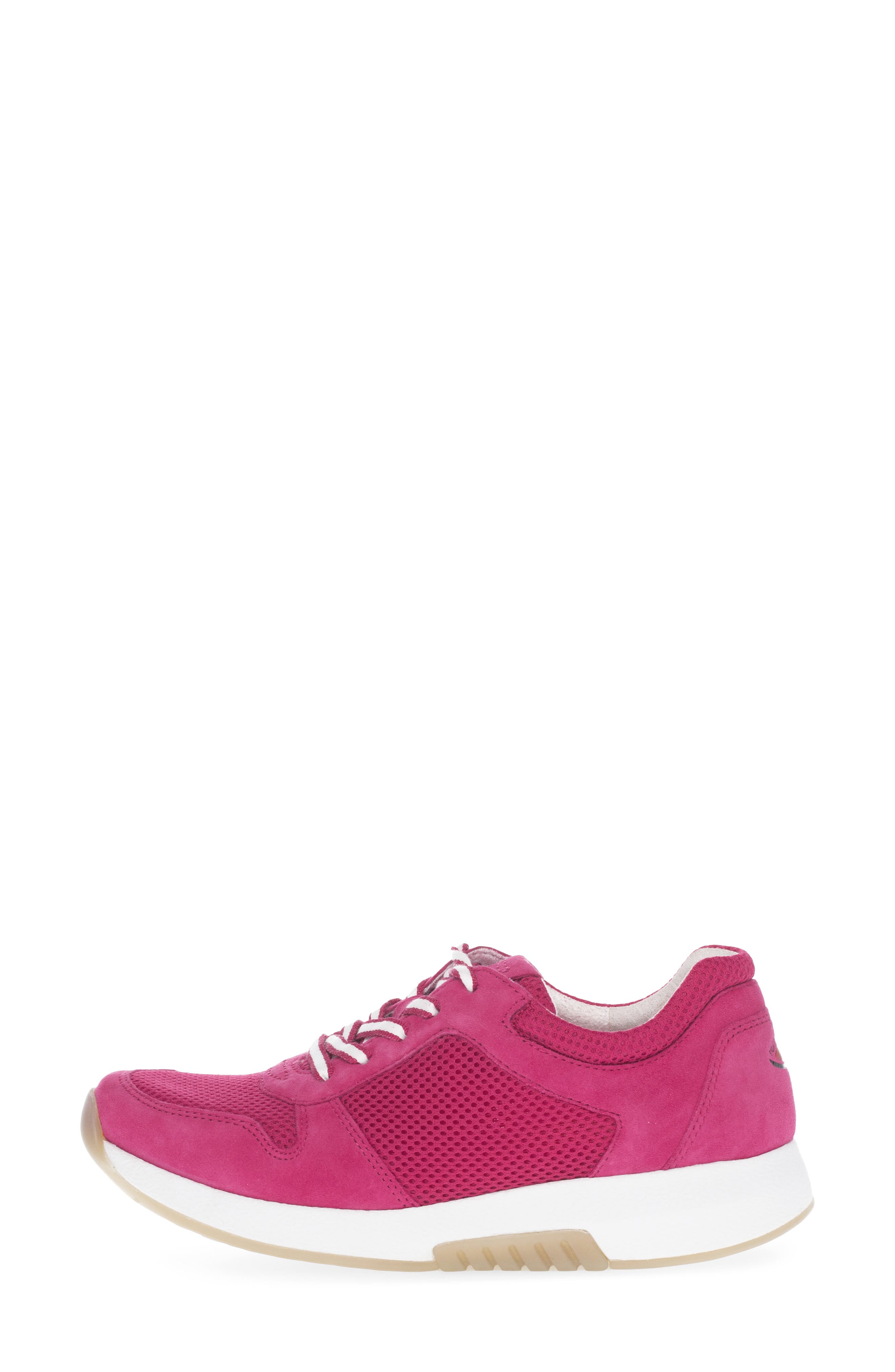 Gabor Mixed Media Sneaker, Alternate, color, Fuxia