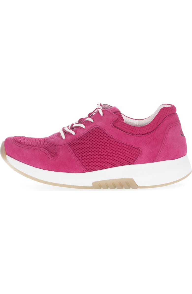 Gabor Mixed Media Sneaker, Alternate, color, Fuxia