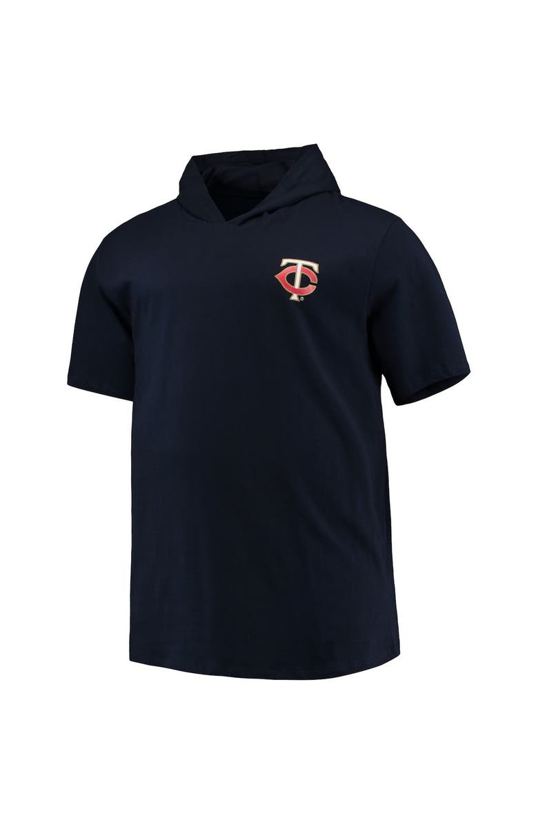 PROFILE Men's Navy Minnesota Twins Big & Tall Jersey Short Sleeve Pullover Hoodie T-Shirt, Alternate, color, 