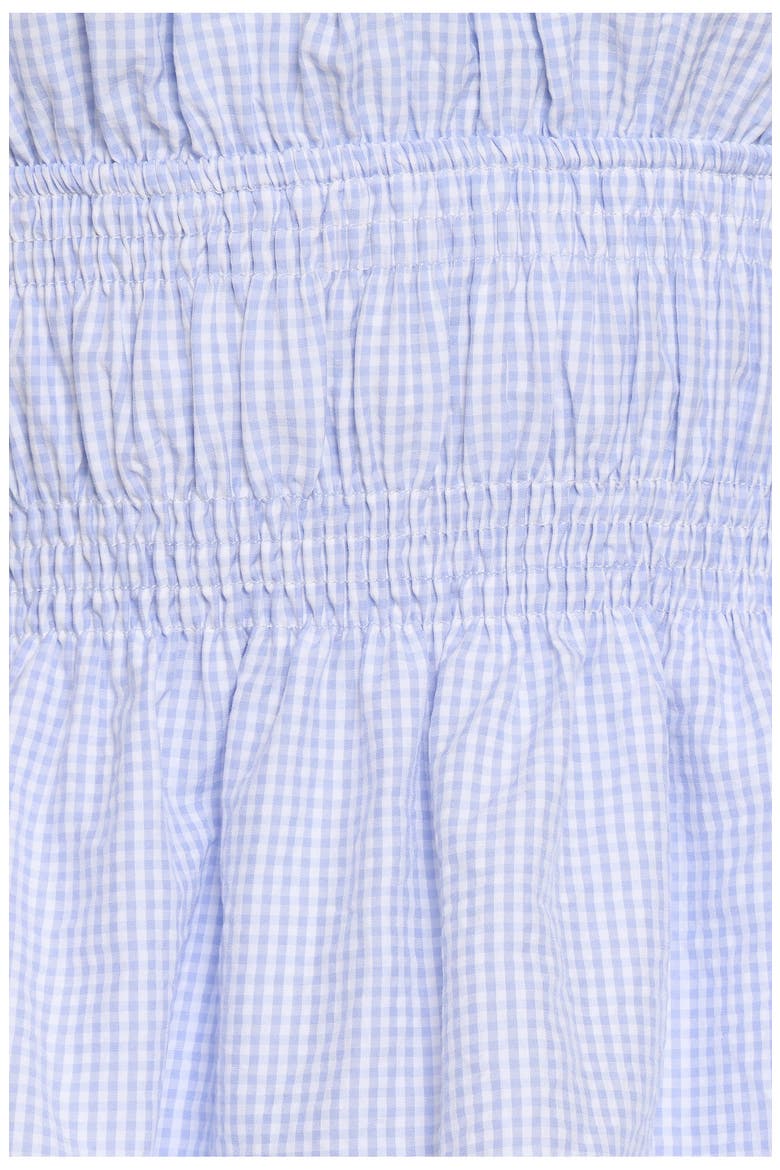 Luna Gingham 2-Piece Crop Top & Skirt Set, Alternate, color, BLUE GINGHAM