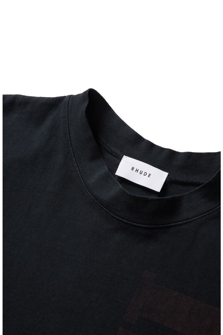 Vertical Print Logo T-Shirt (Nordstrom Exclusive), Alternate, color, BLACK