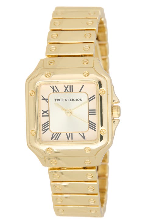 Square Case Bracelet Watch, 28mm x 35mm