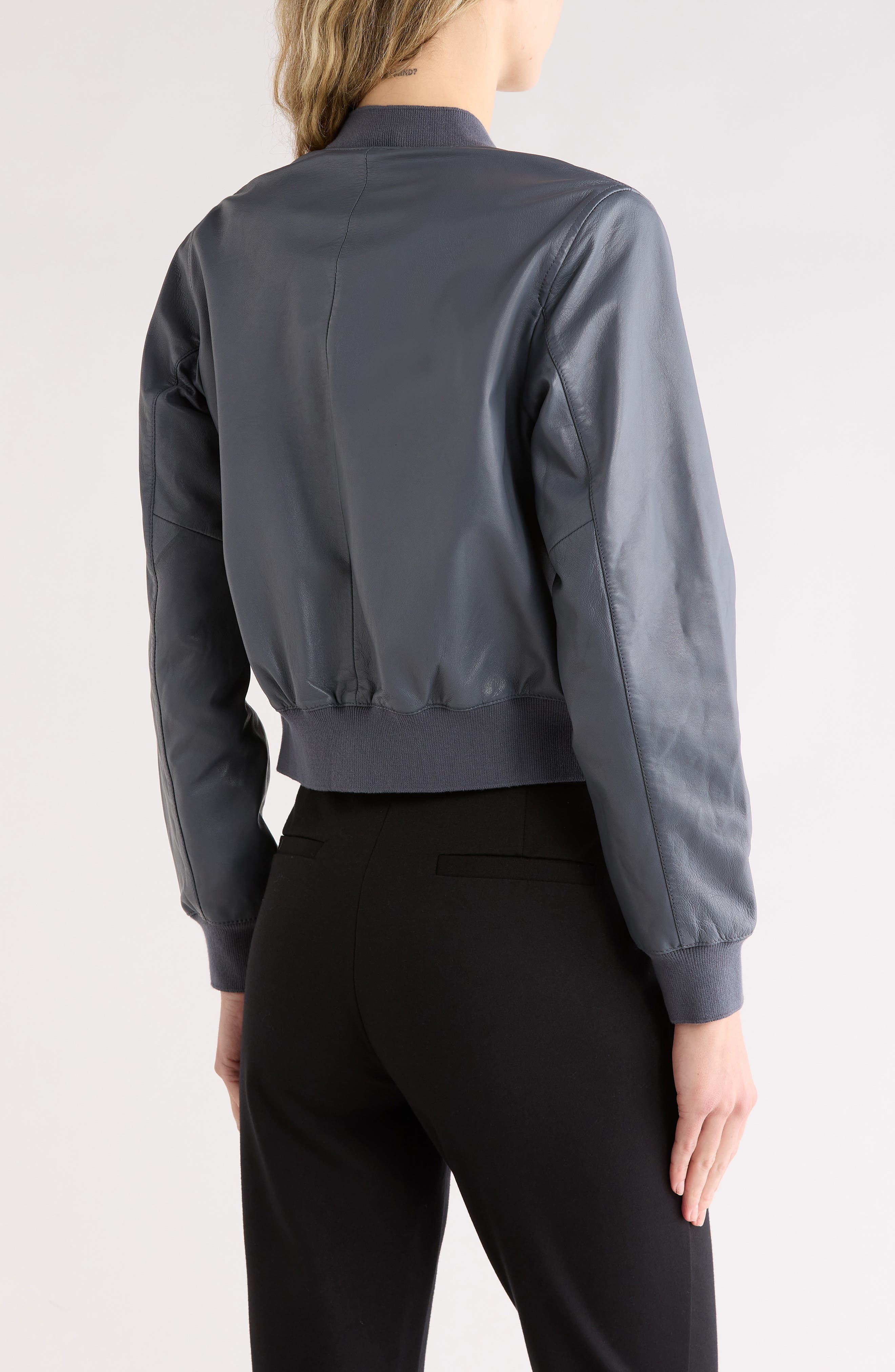 Riley Leather Bomber Jacket - image 2