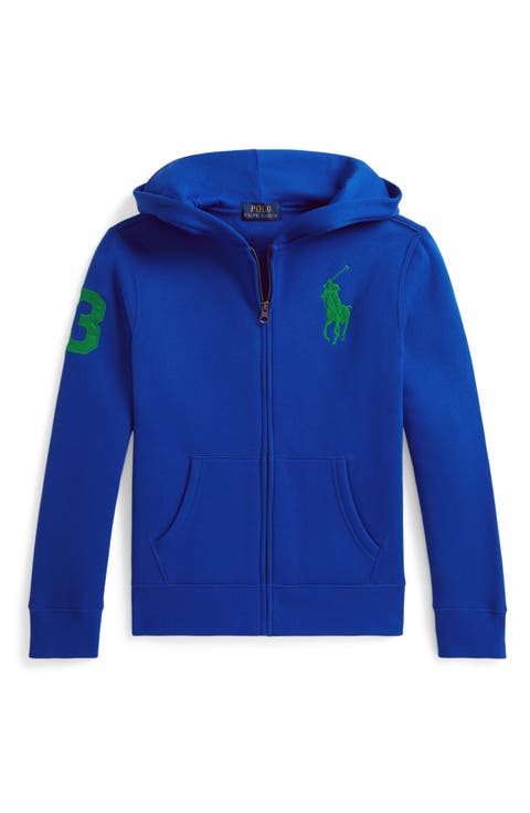 Kids' Athletic Embroidered Fleece Zip-Up Hoodie (Big Kid)