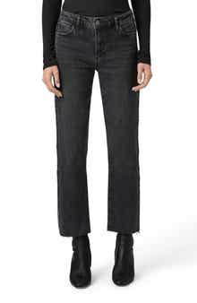 PAIGE Mason Rhinestone Ankle Straight Leg Jeans