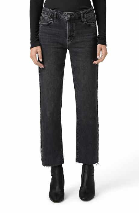 PAIGE Mason Rhinestone Ankle Straight Leg Jeans