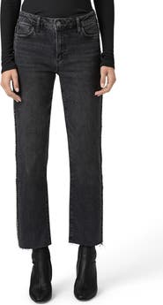PAIGE Mason Rhinestone Ankle Straight Leg Jeans