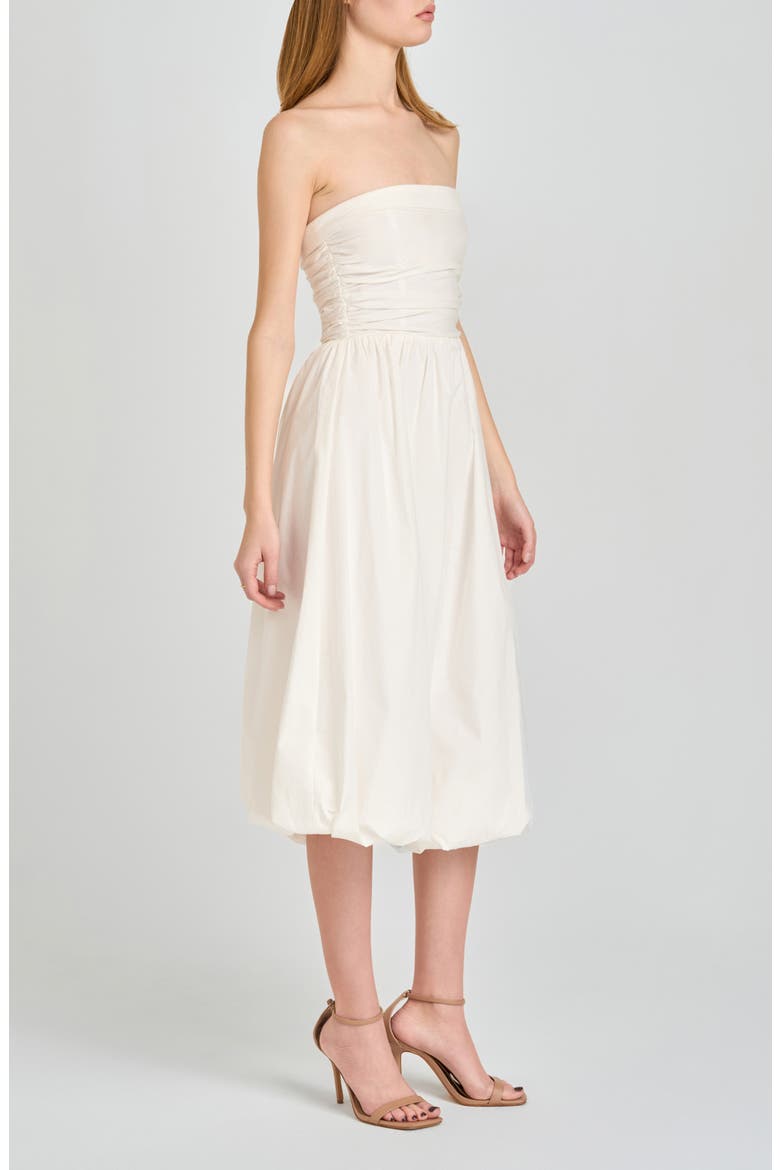 midi bubble dress Harbor Paisley Cindy feminine touch* Bubble hem creates a full Wayf Katherine Bubble Hem Dress