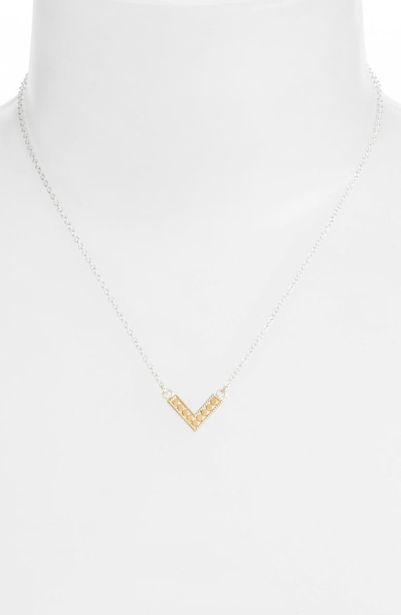 Anna Beck Reversible Mini V-Pendant Necklace, Alternate, color, 