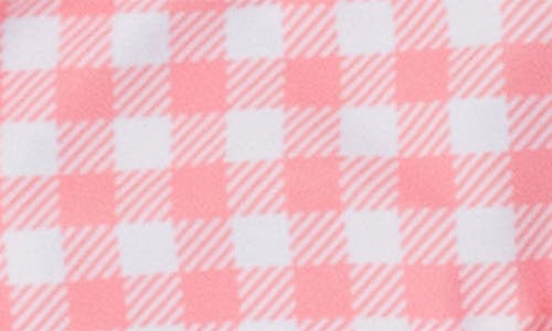 Rufflebutts Seaside Gingham Two-piece Swimsuit & Headband Set In Orange