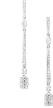 Nadri Rae Cubic Zirconia Linear Drop Earrings