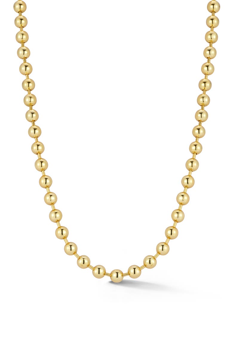 Ball Chain Necklace, Main, color, GOLD