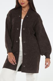 RAIN AND ROSE Longline Coatigan