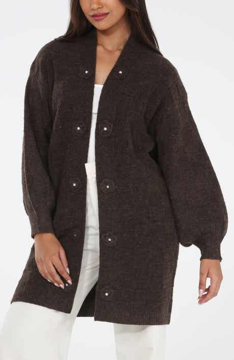 RAIN AND ROSE Longline Coatigan