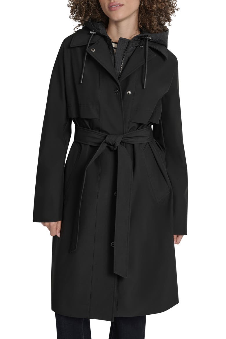 Softshell Hooded Trench Coat (Women) | Nordstromrack