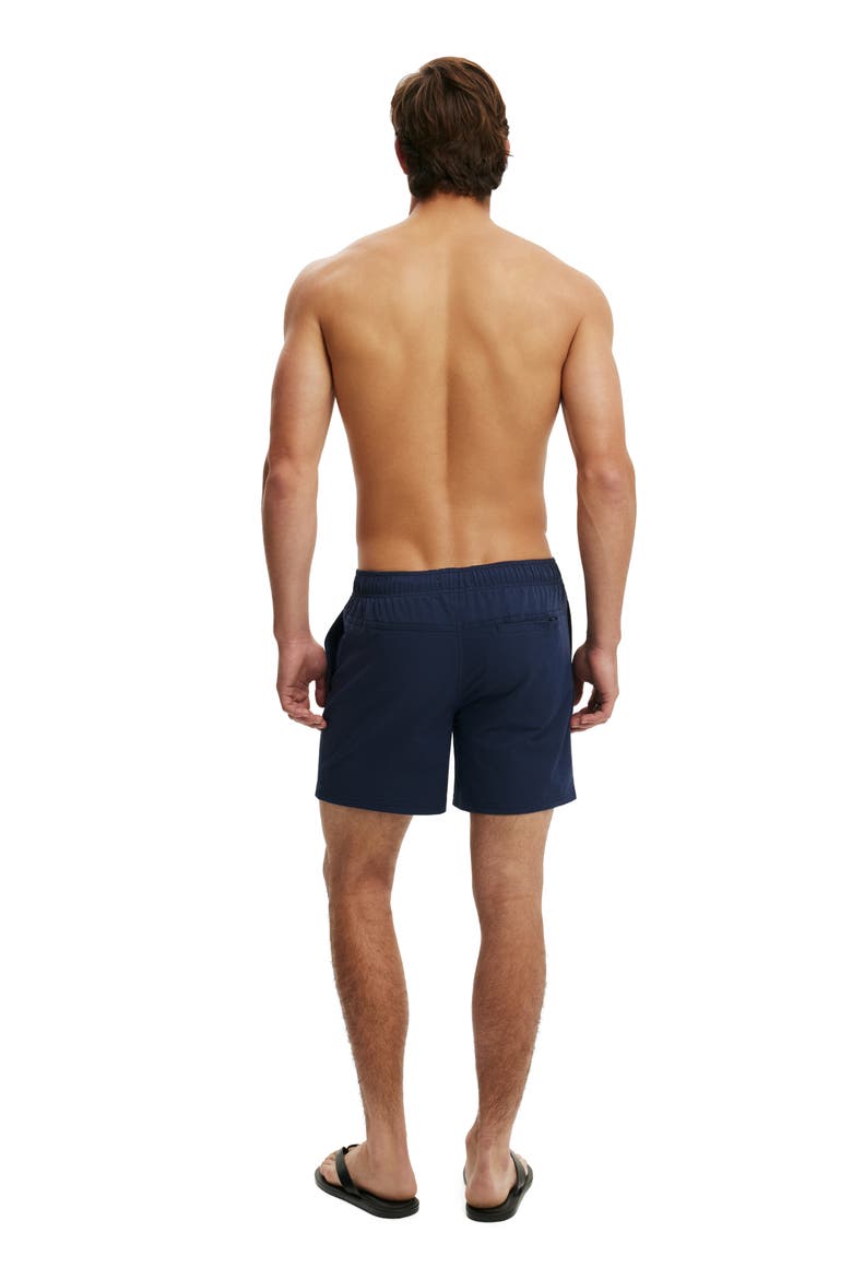 Men's Stretch Swim Short, Alternate, color, Navy Seersucker