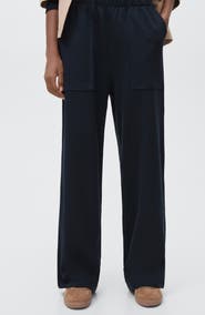 MANGO TEEN Cotton Wide Leg Pants